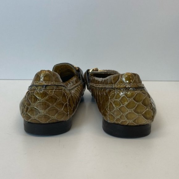 Beverly Feldman Gold Riding Bit Rhinestone Loafers (36.5) - Picture 6 of 12